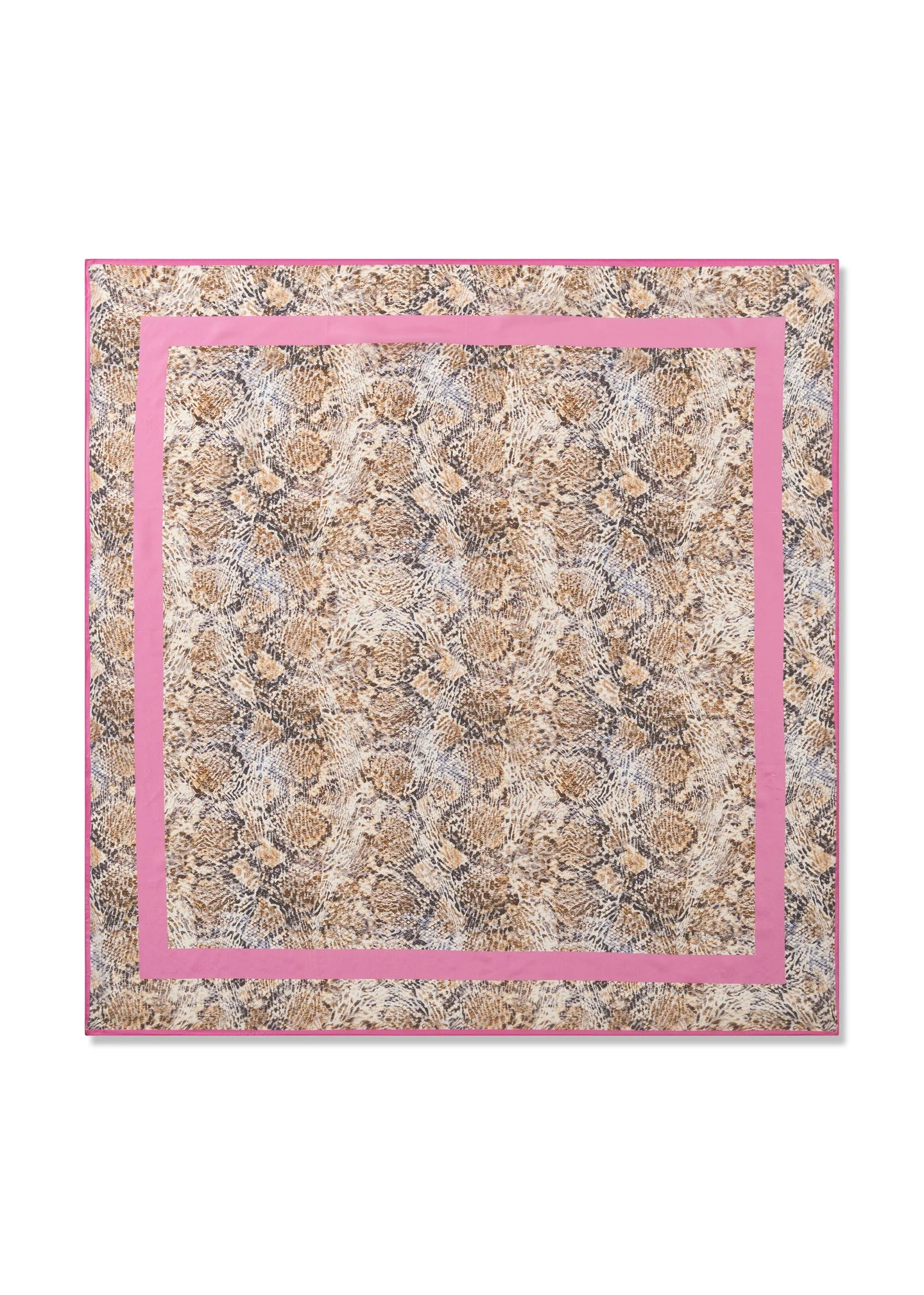 Foulard in seta con stampa serpente