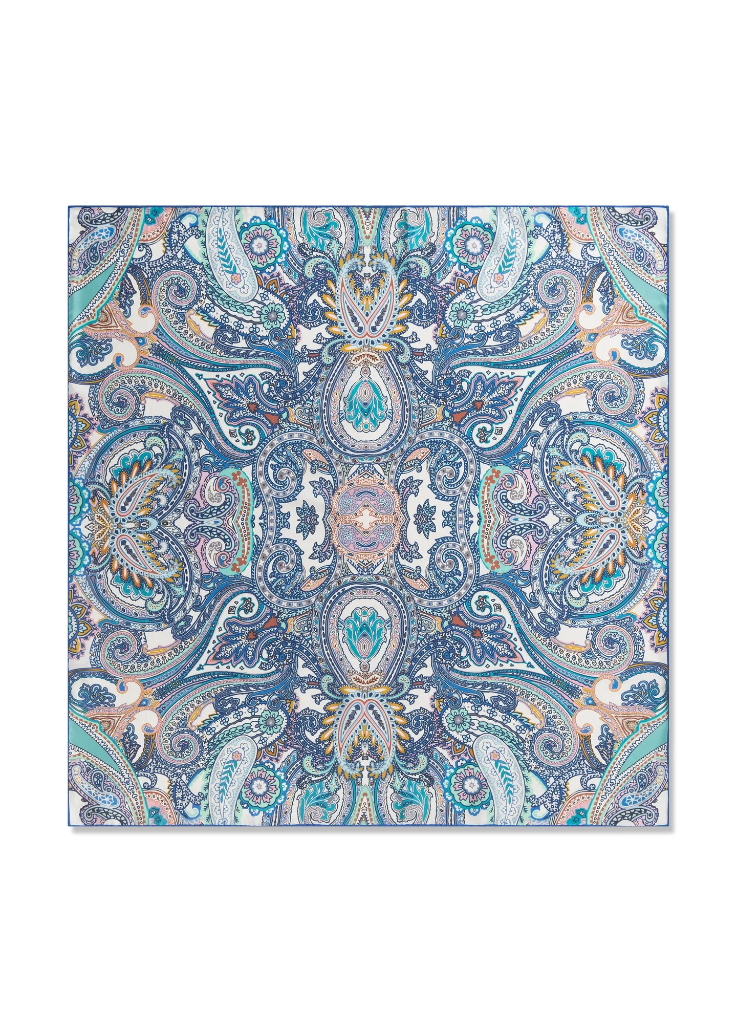 Pure silk neck scarf - Sky blue or Pink