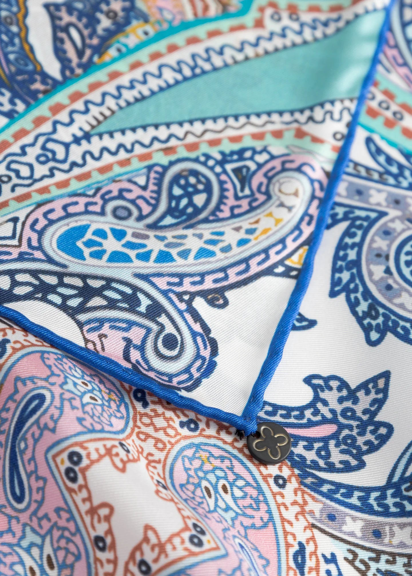 Pure silk neck scarf - Sky blue or Pink