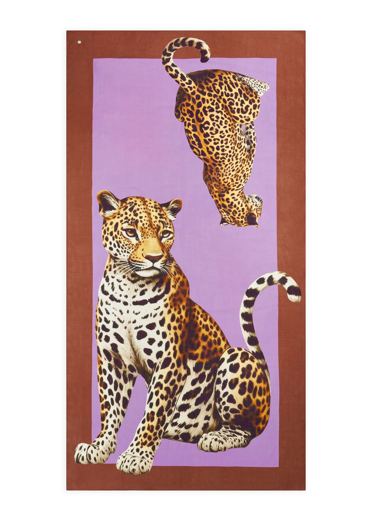 Sciarpa in Viscosa con Stampa Leopardo