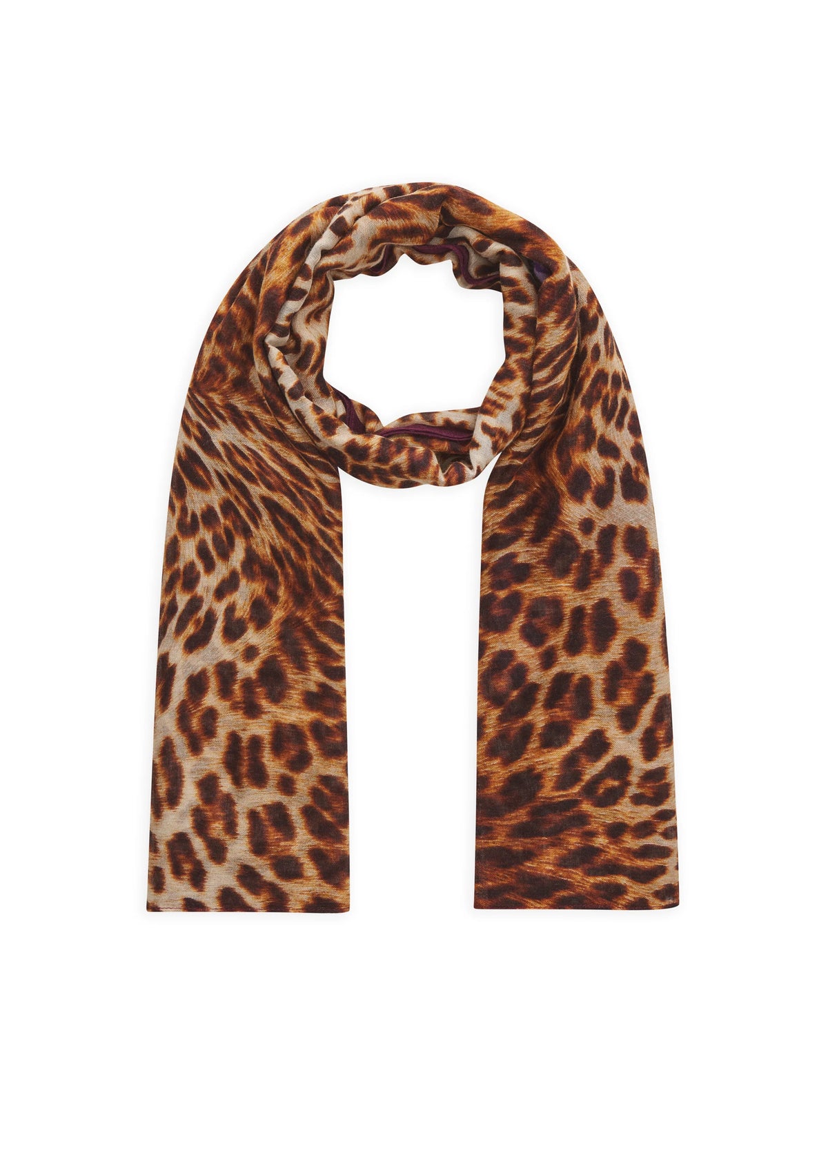 Sciarpa con Stampa Leopardo e scritta "ALWAYS FOREVER"