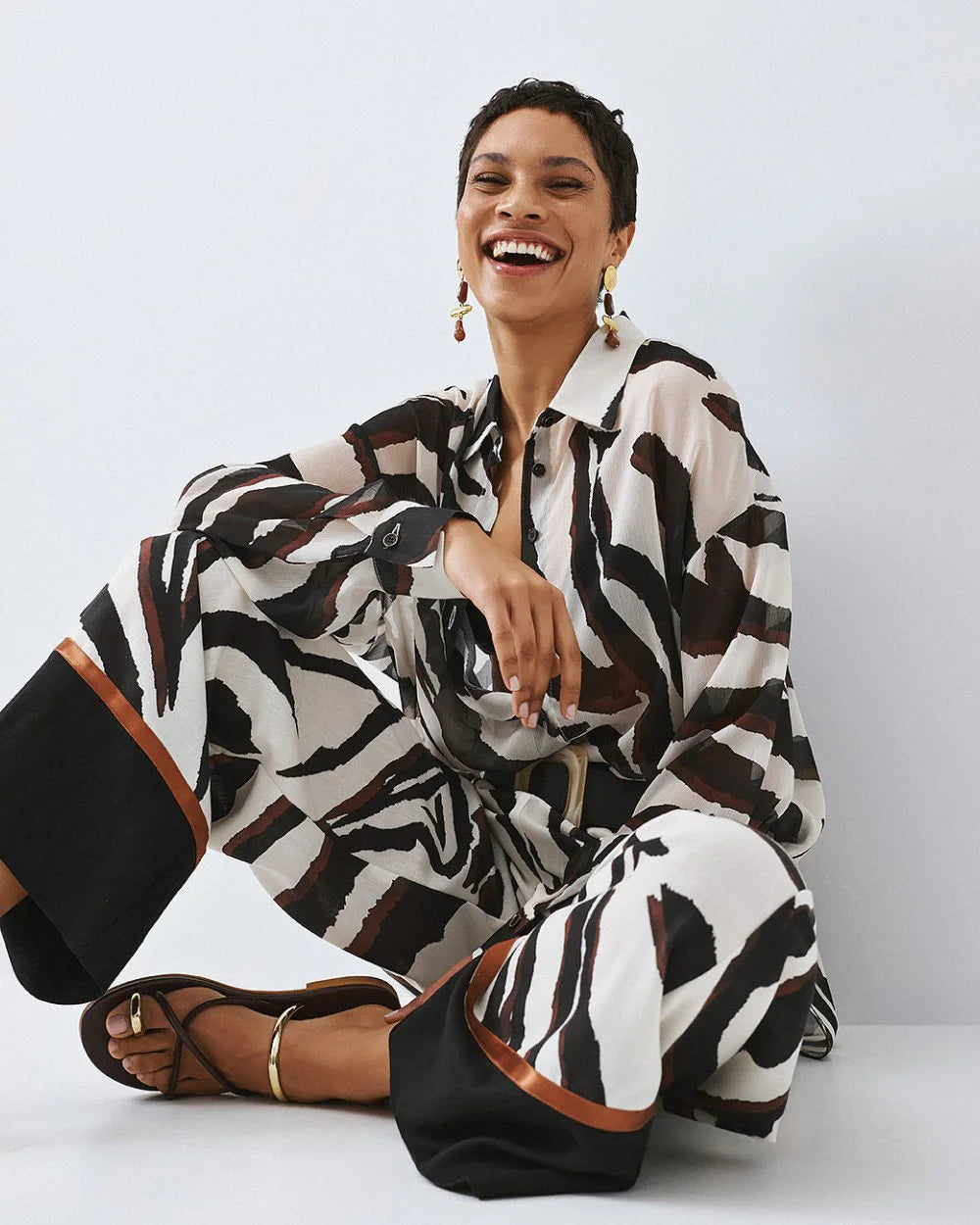 Camicia in Stampa Voile