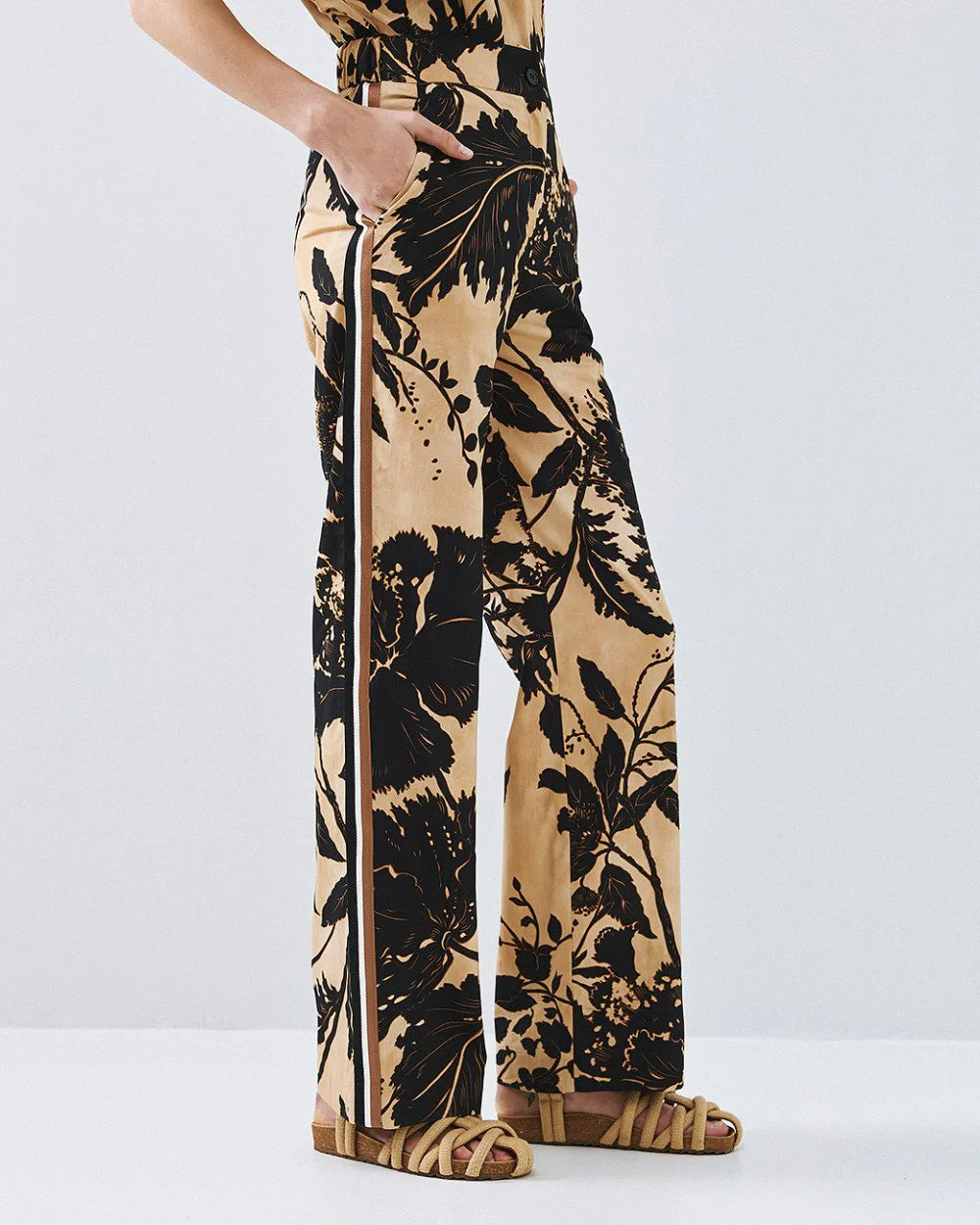 Pantaloni in Cotone Stampato