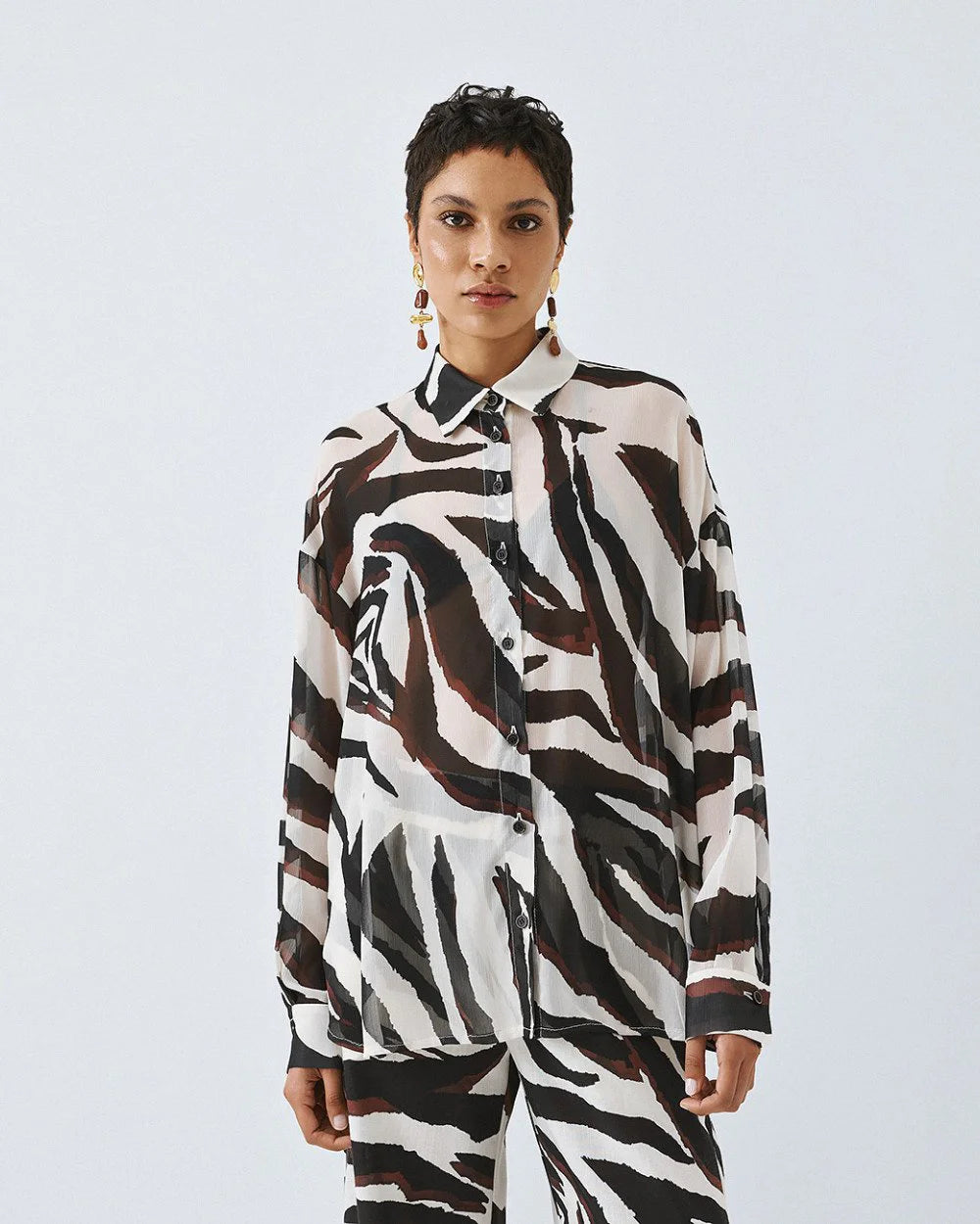 Camicia in Stampa Voile