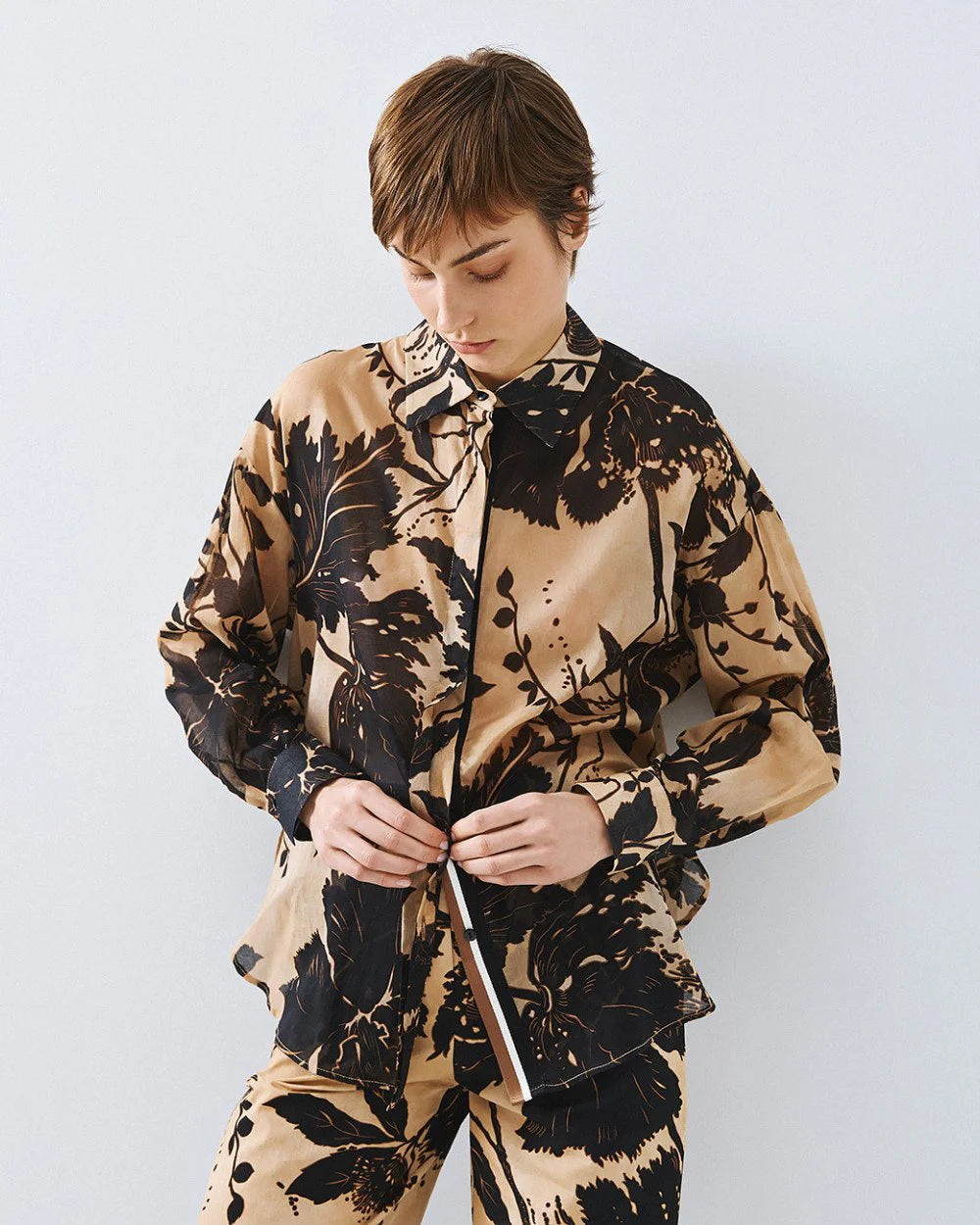 Camicia in Cotone Stampata