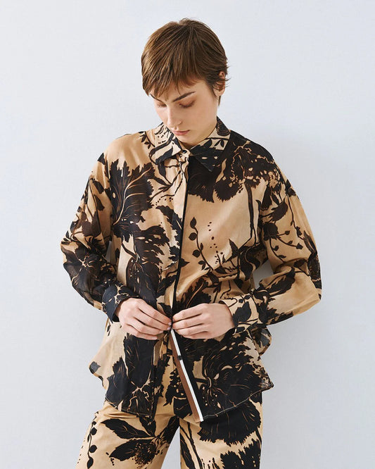 Camicia in Cotone Stampata