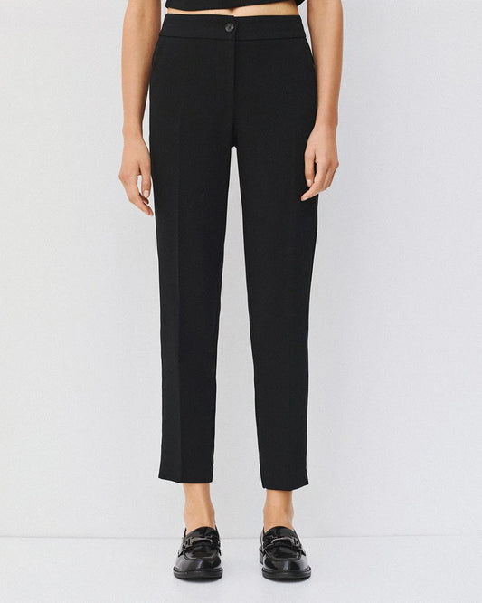 Pantaloni a Sigaretta - Nero, Grigio, Marrone