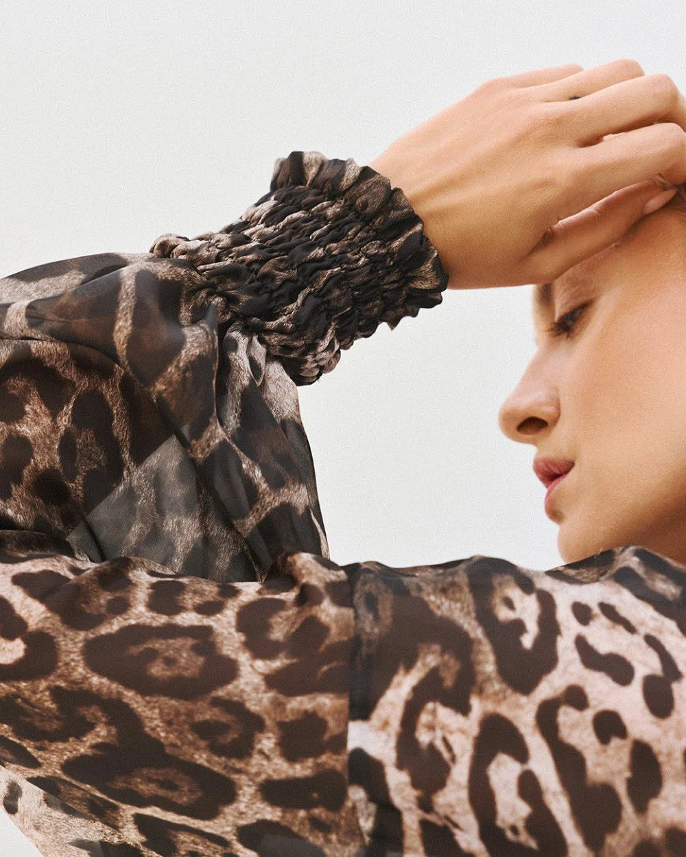 Camicia Oversize in Stampa Animalier