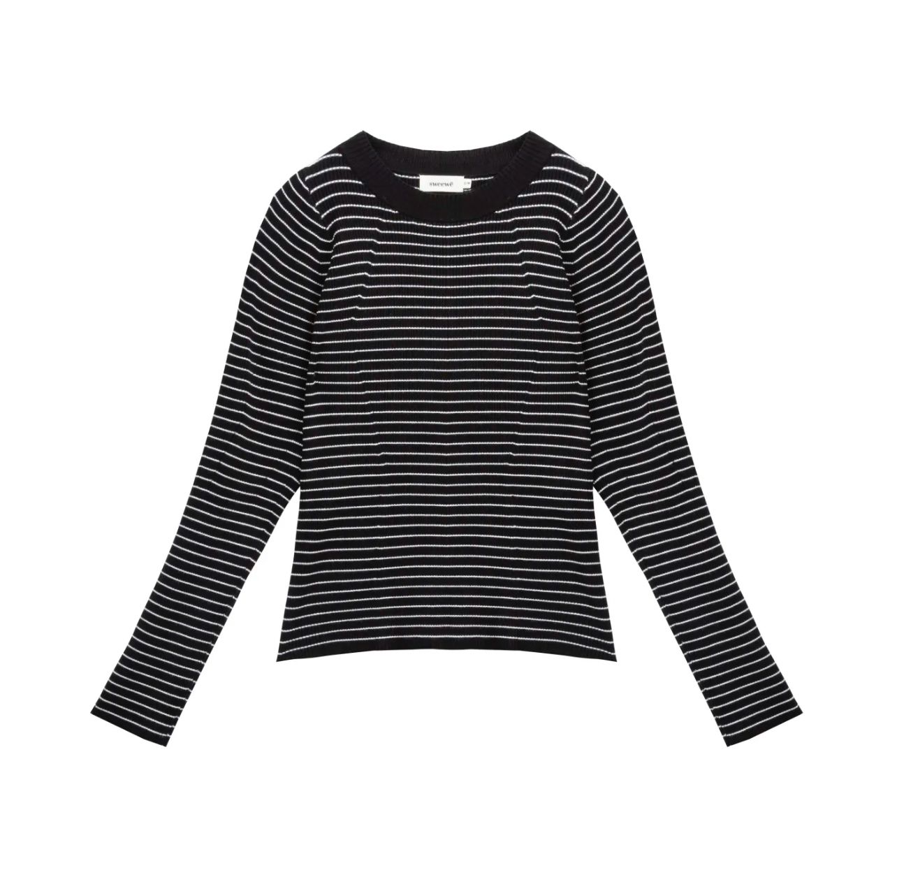 Maglia a righe nero e bianco