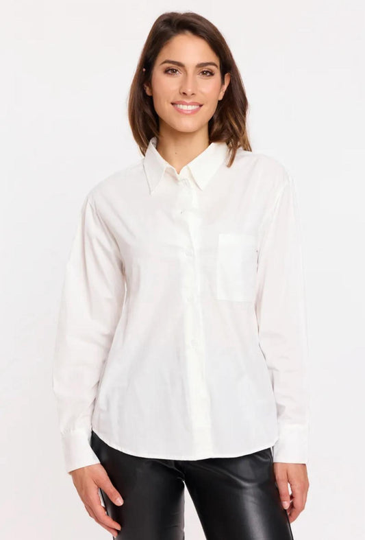 Camicia Bianca Oversize in Cotone