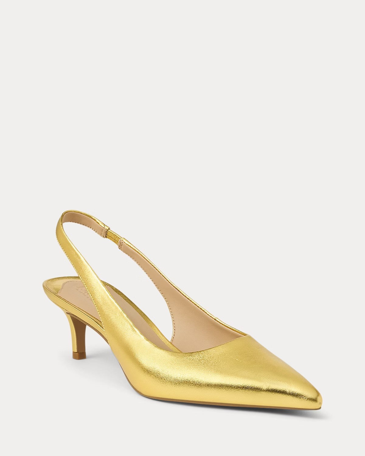 Slingback Lolah II in pelle metallizzata