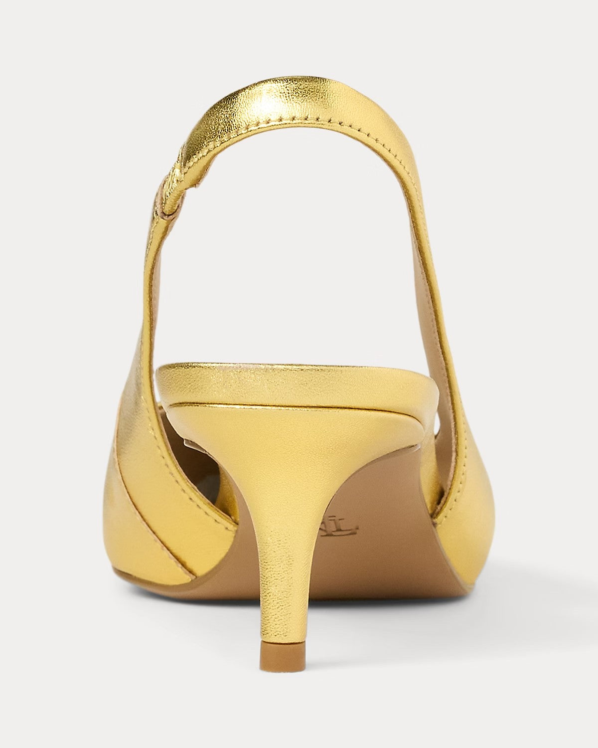 Slingback Lolah II in pelle metallizzata