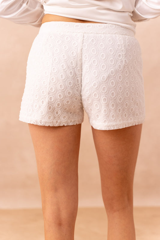 Short in pizzo sangallo