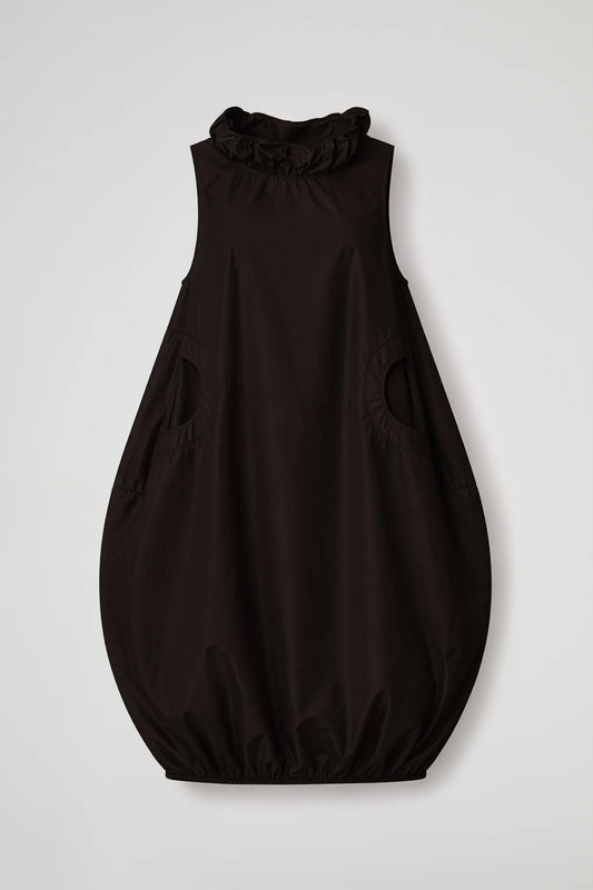 Abito Lungo In Tessuto Tecnico - Blu, Nero, Ruggine