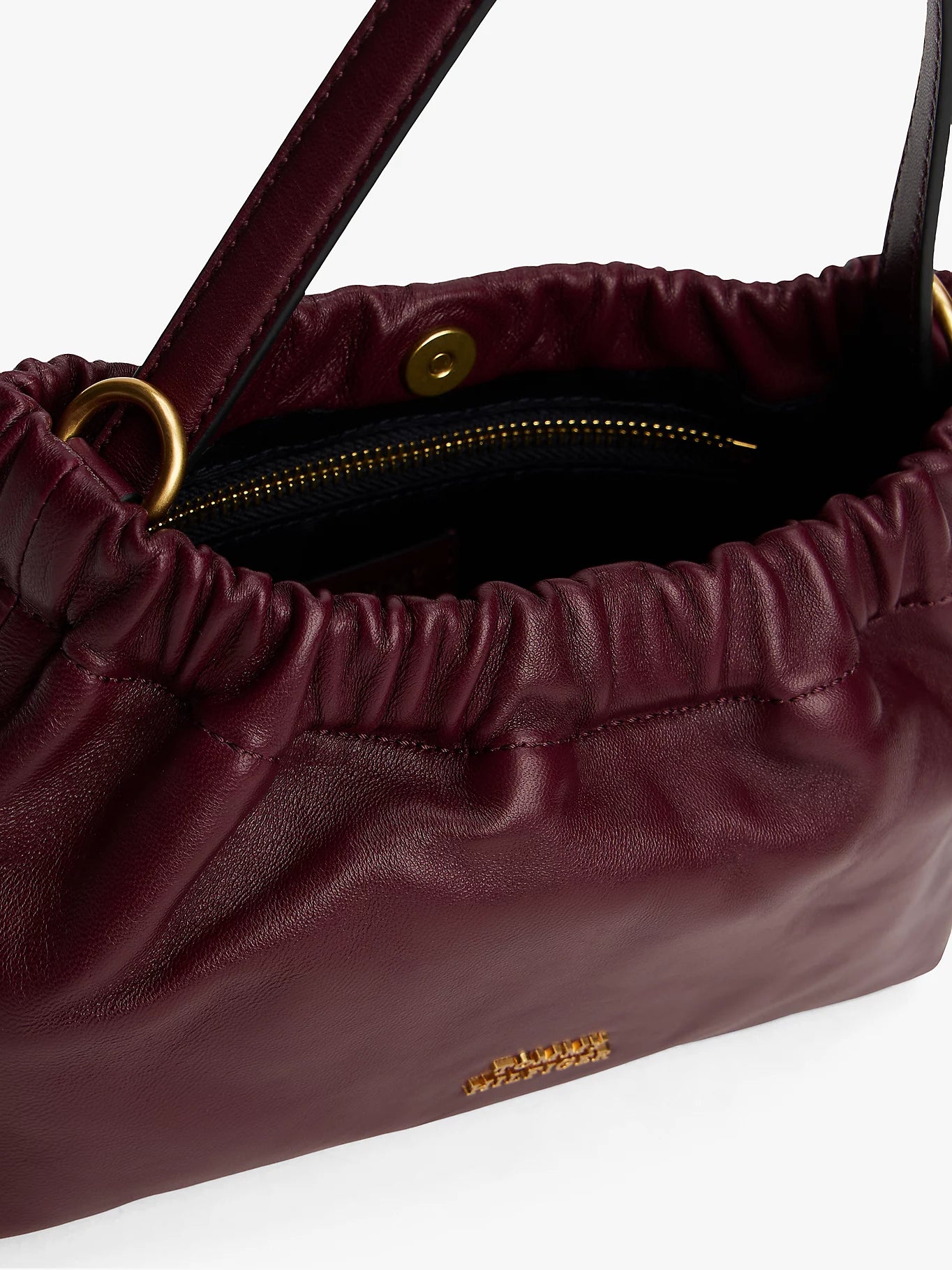 Borsa piccola in nappa con tracolla staccabile -  Marrone