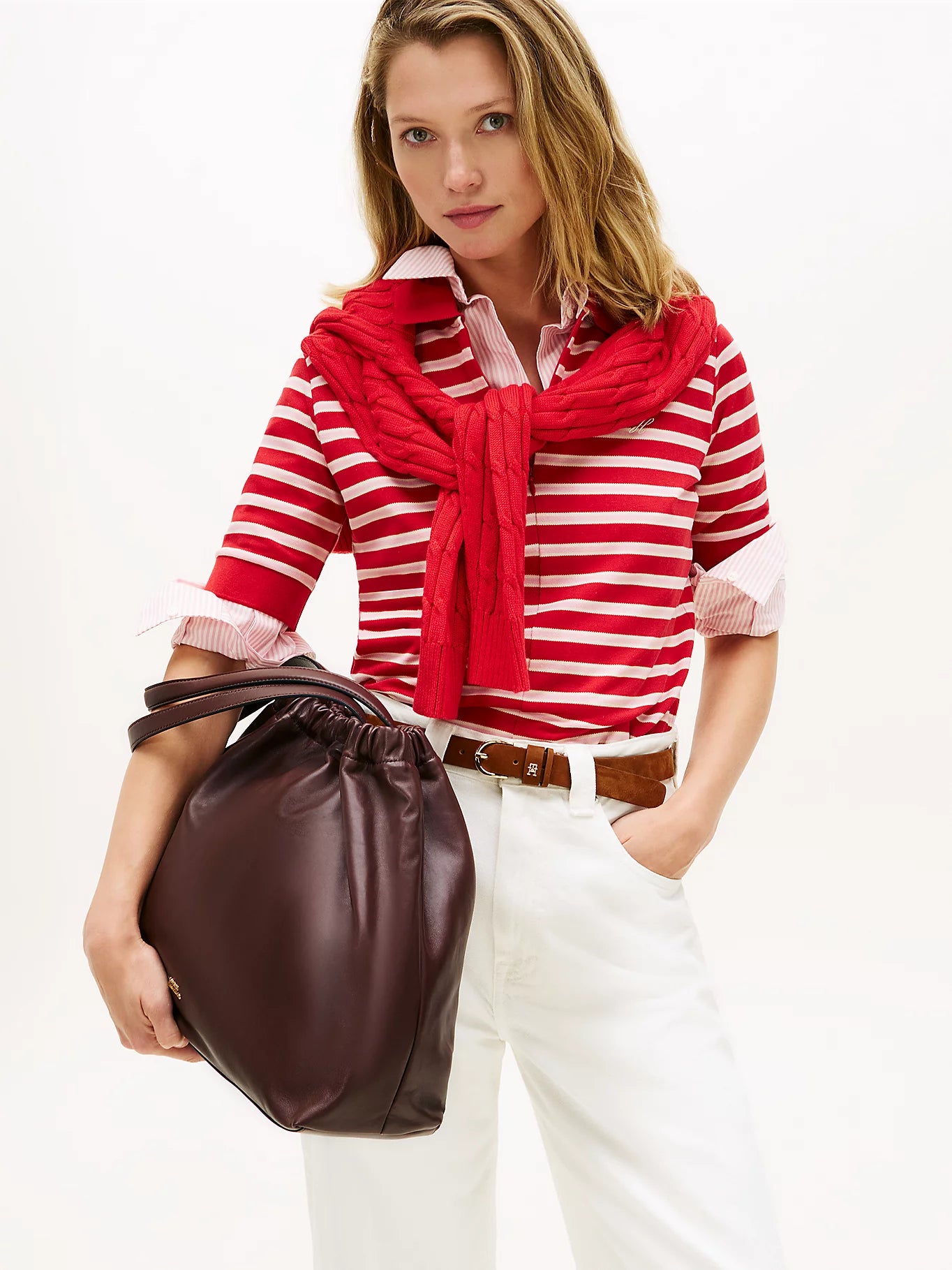 Borsa a Sacca Grande in Morbida Nappa - Marrone o Nera