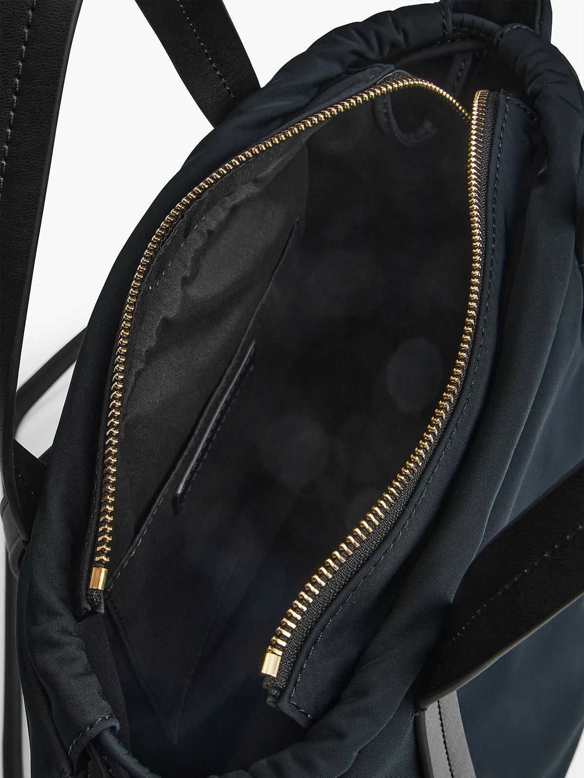 Borsa Shopper in Nylon Sostenuto Convertibile in Zaino - Nero, Blu
