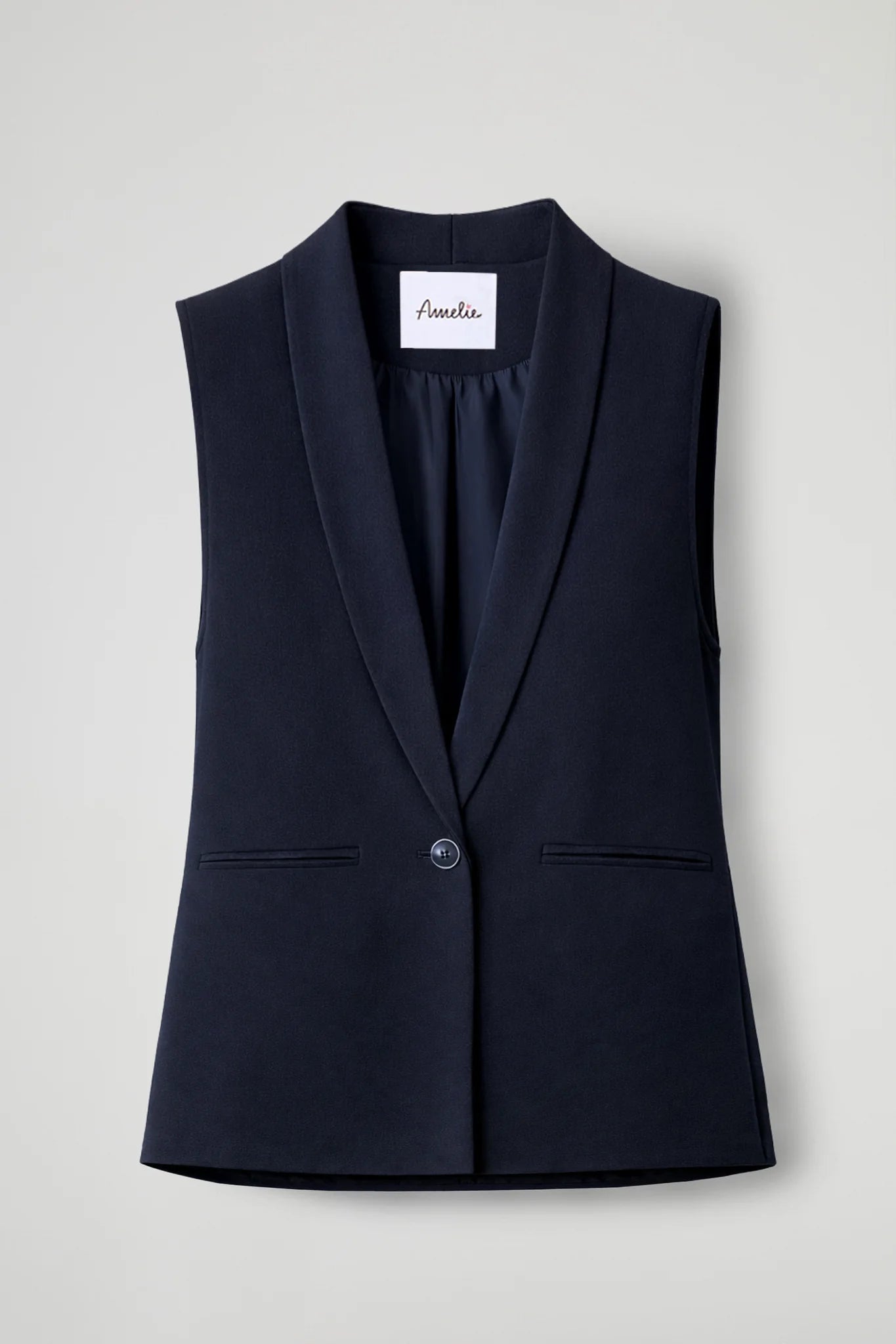 Gilet In Tessuto Fluido -  Beige