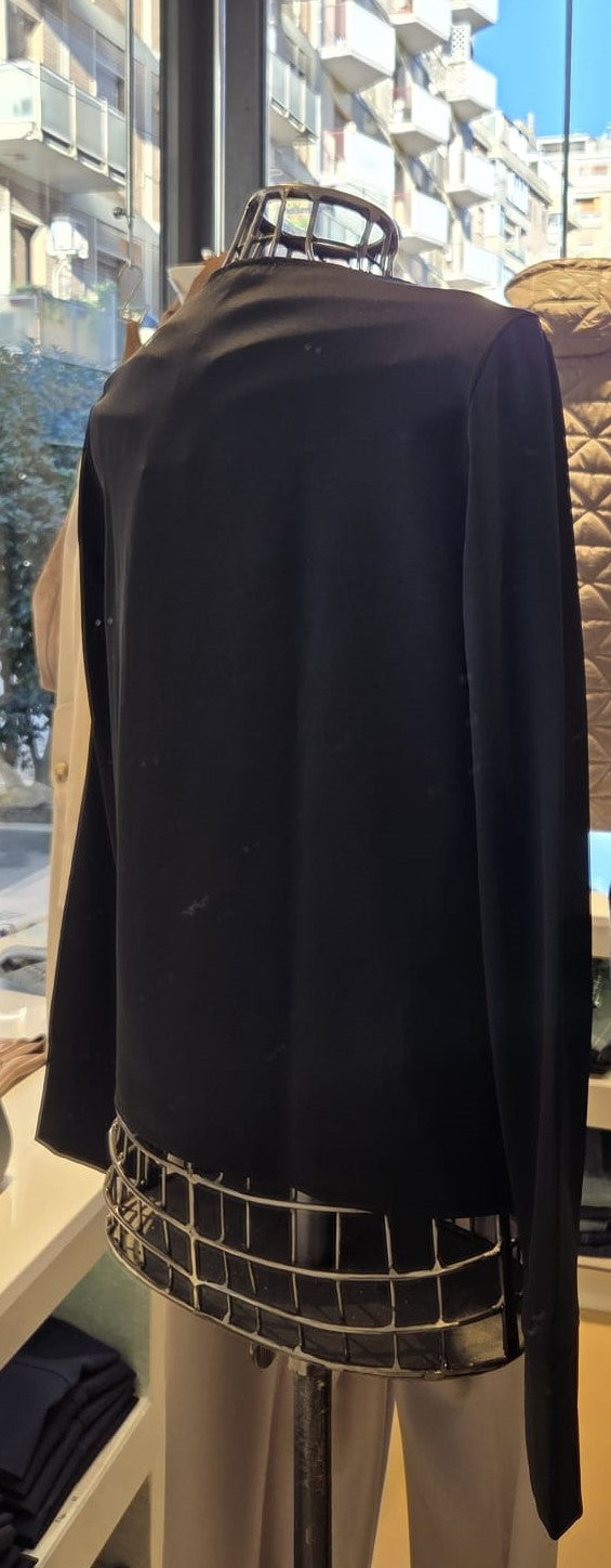 Compact Jersey Boat Neck Top