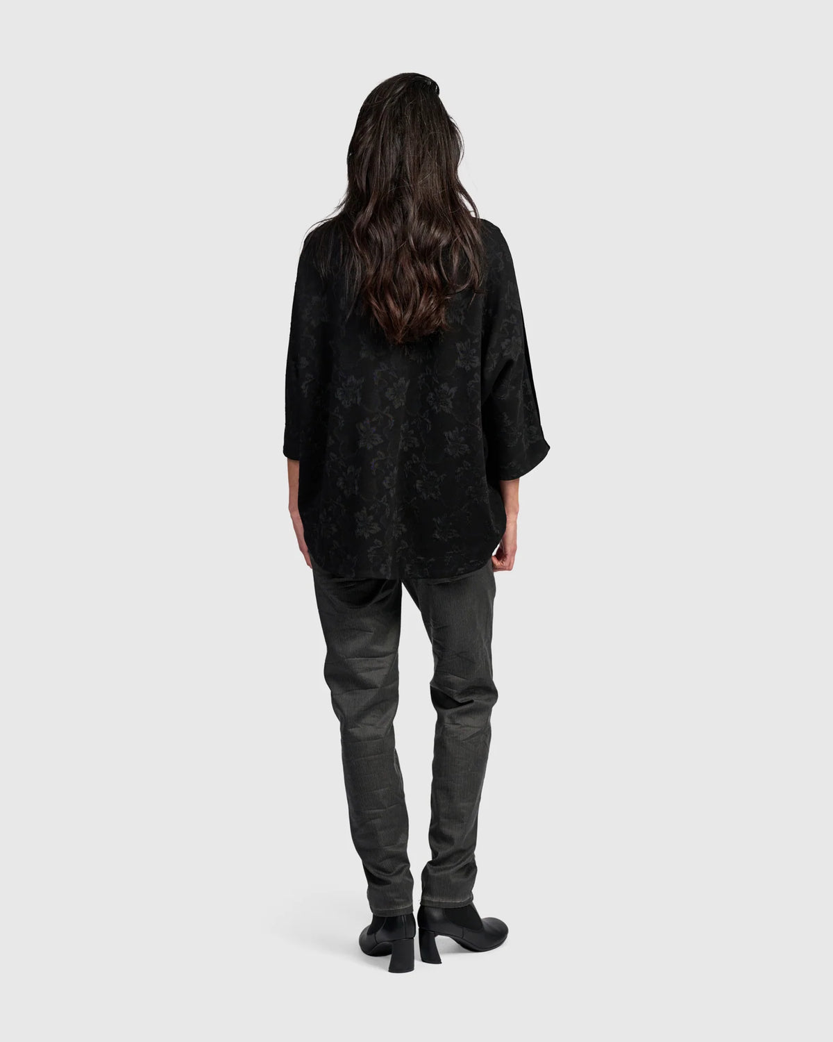 Maglia Oversize in Doppio Tessuto di Velluto e Operato