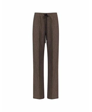 Pantaloni Nocciola in flanella leggera sale e pepe