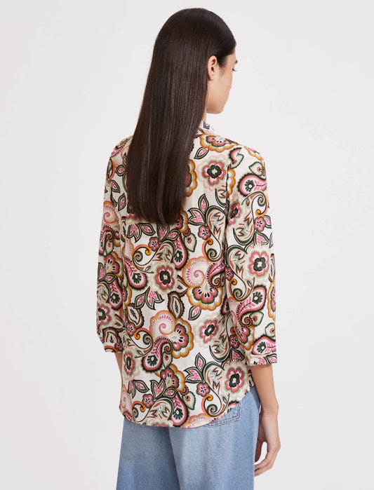Camicia in mussola in stampa floreale