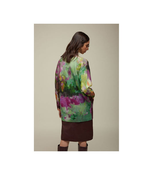 Maglia a Cardigan a Fantasia