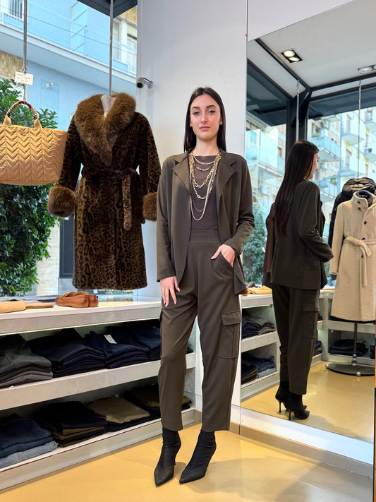 Tailleur Pantalone "Total Brown"  - 2 pezzi