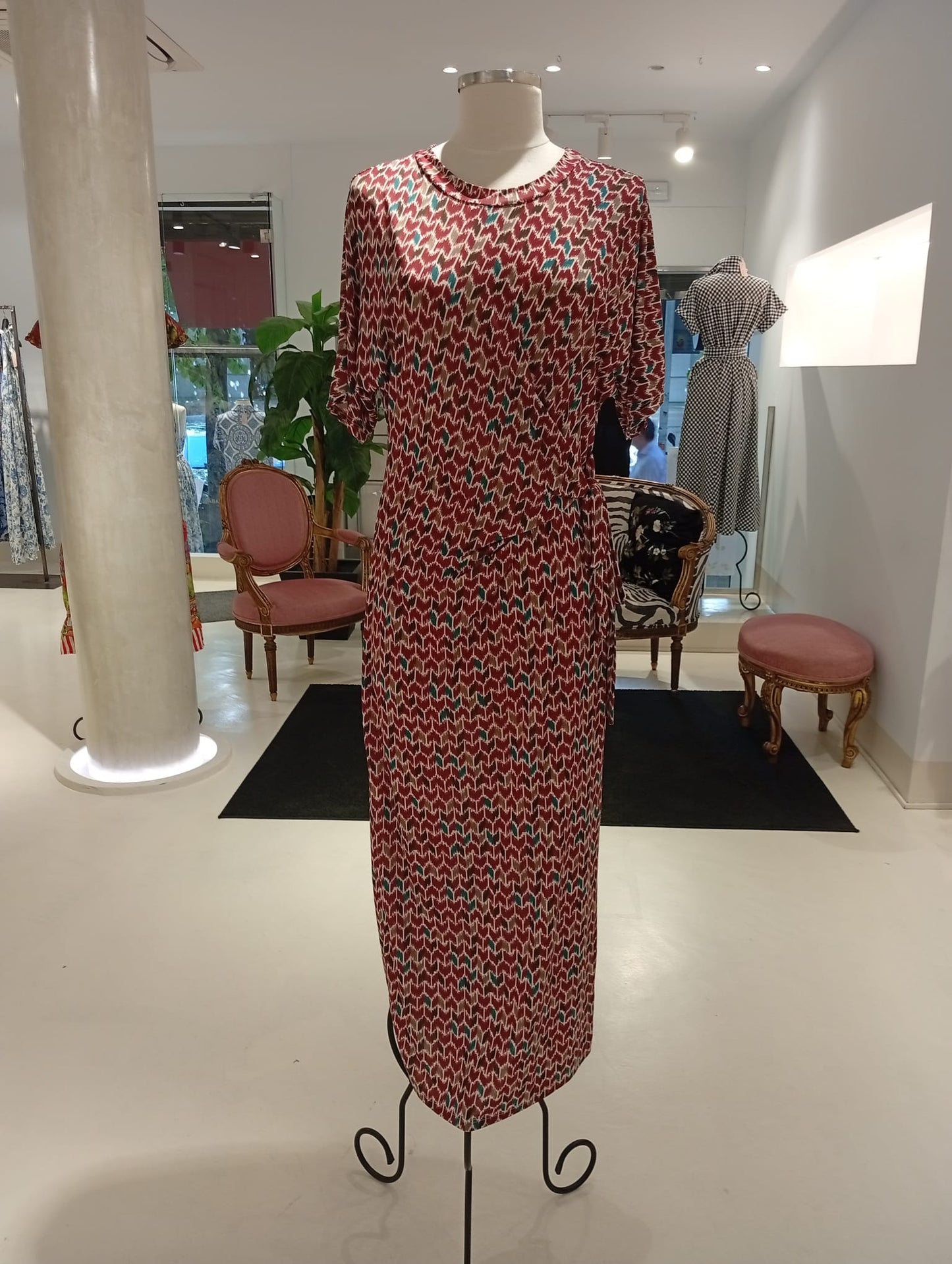 Abito midi in jersey