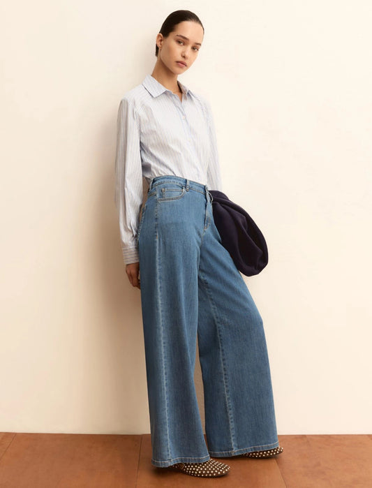 Jeans stretch con gamba larga - BLUE JEANS