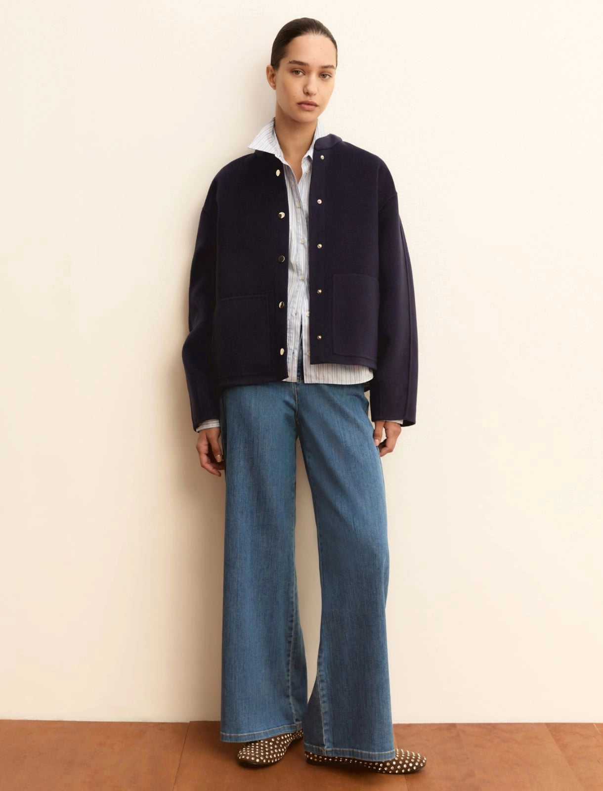 Jeans stretch con gamba larga - BLUE JEANS