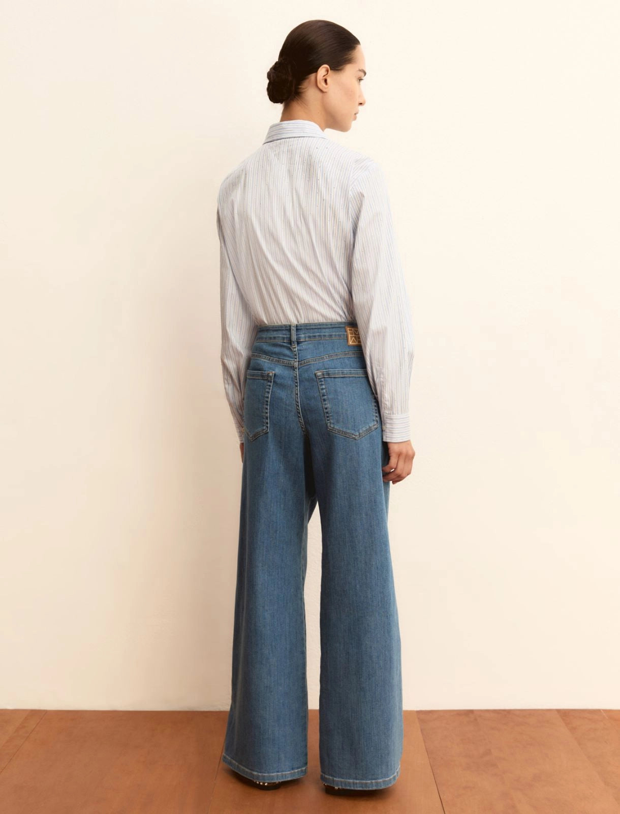 Jeans stretch con gamba larga - BLUE JEANS