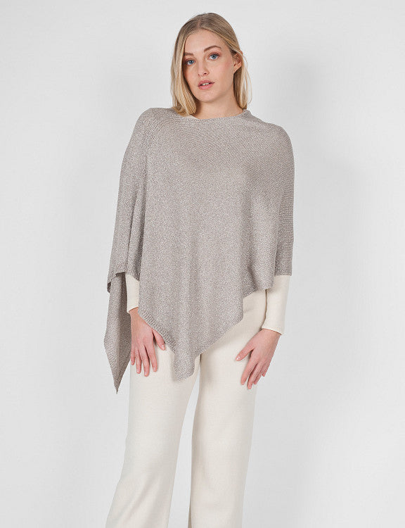 Poncho Elegante -  Argentato, Dorato, Marrone Bruciato
