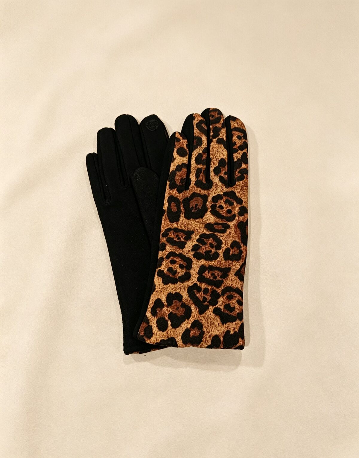 Guanti Touchscreen con Stampa Leopardata