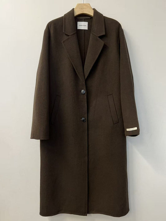 Cappotto in tessuto double- Marrone o Blu