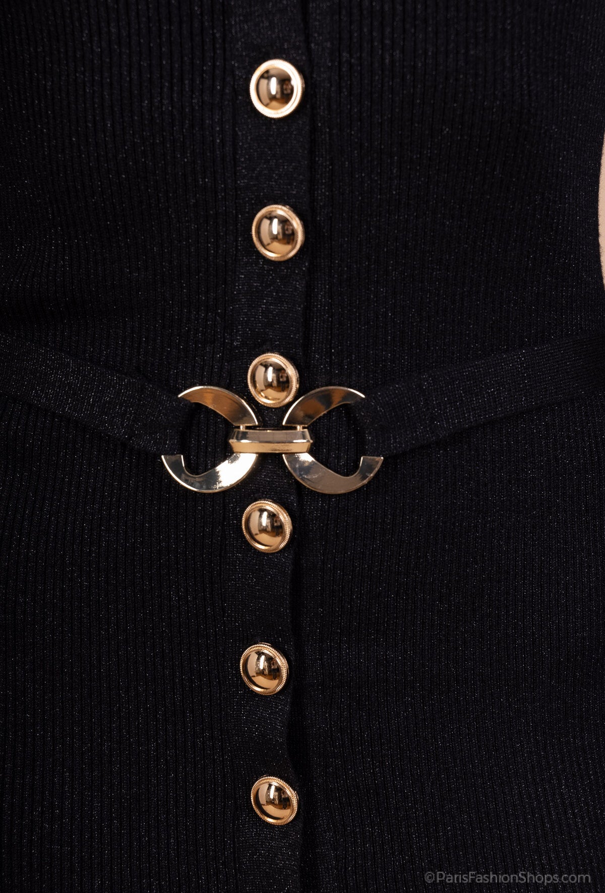 Abito in maglia a coste con lurex - verde
