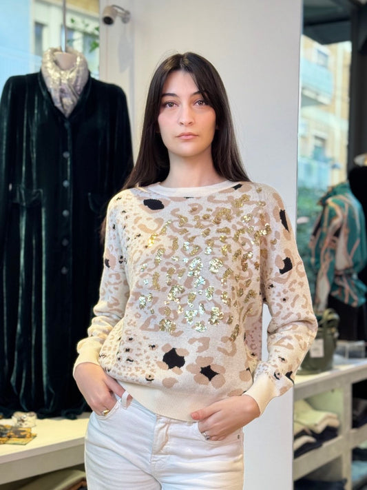 Maglia Leopardata "Lulu" - Stile, Comfort e Luminosità!