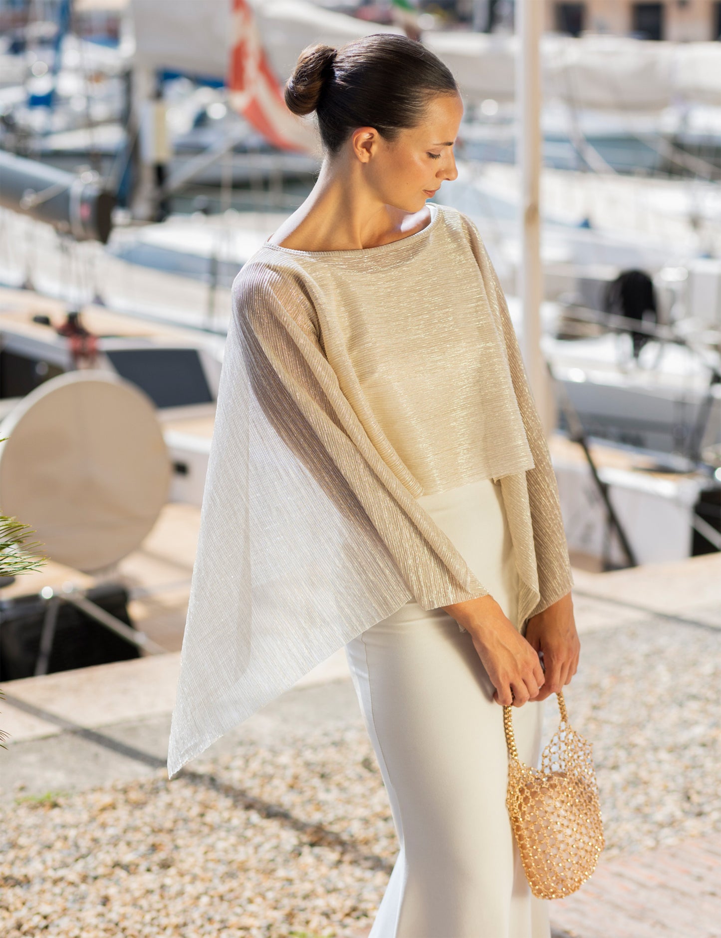Lightweight poncho - Silver or Gold
