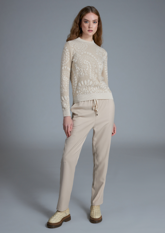 Maglia Beige e Panna di Tricot Chic