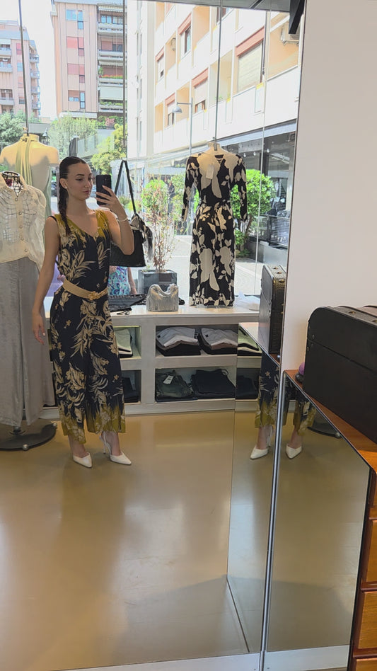 Tuta Fluida a Fantasia Tropicale