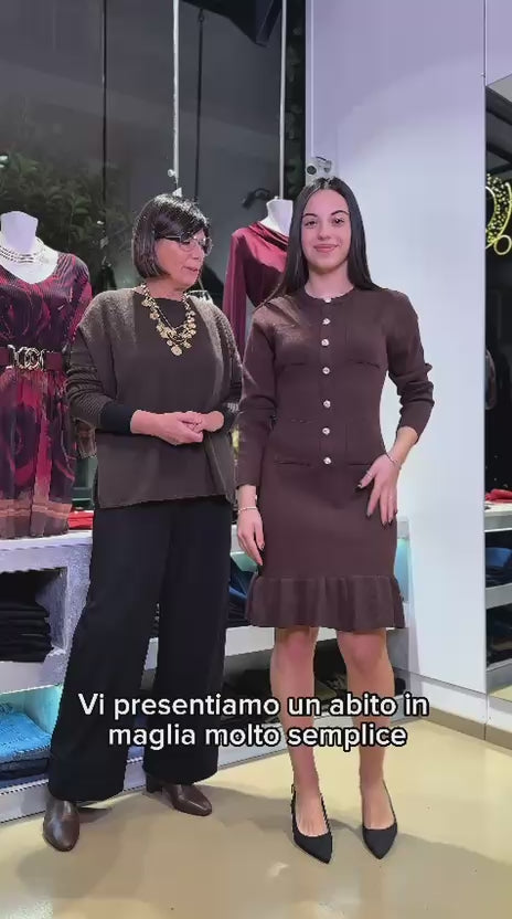 Abito in maglia - Marrone o Nero