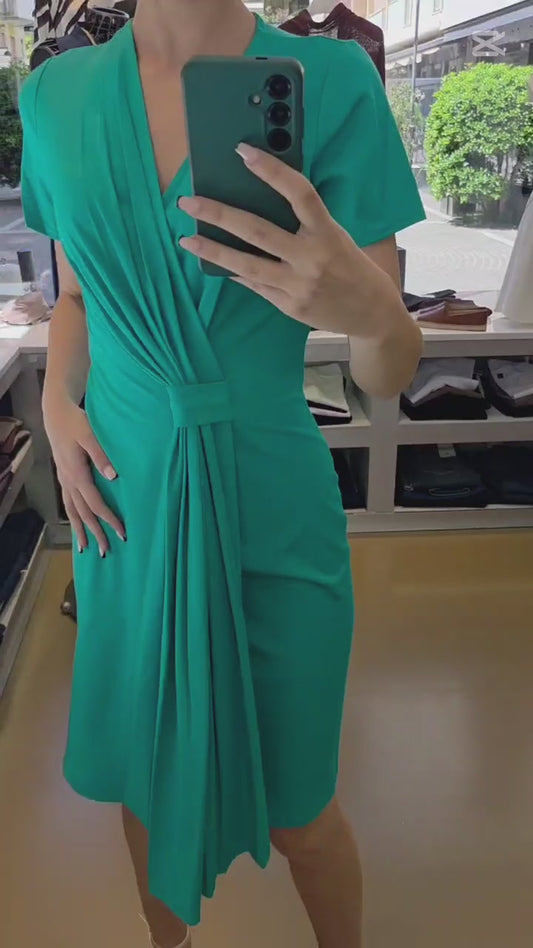 Abito in jersey Verde Tiffany