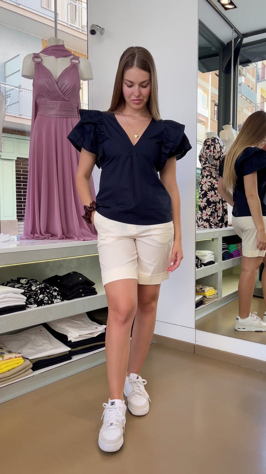 Camicia Blu Tommy Hilfiger in cotone