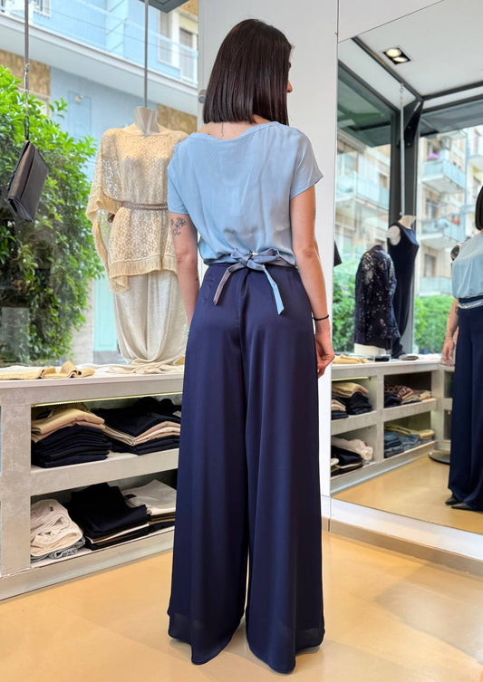 Blusa in misto seta