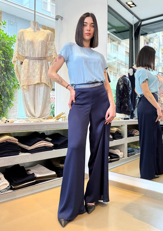 Blusa in misto seta