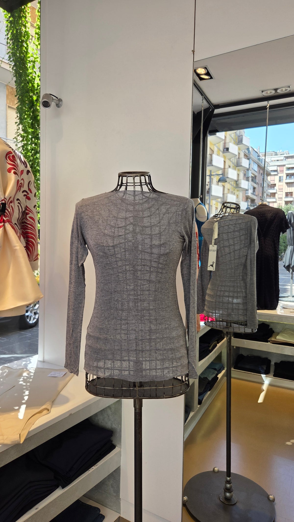 Maglia Sottogiacca Leggera in Misto Cashmere, Marrone, Ruggine, Grigia, Blu, Beige