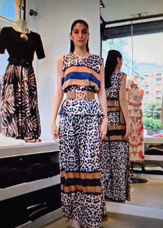 Completo 3 Pezzi in Stampa Animalier