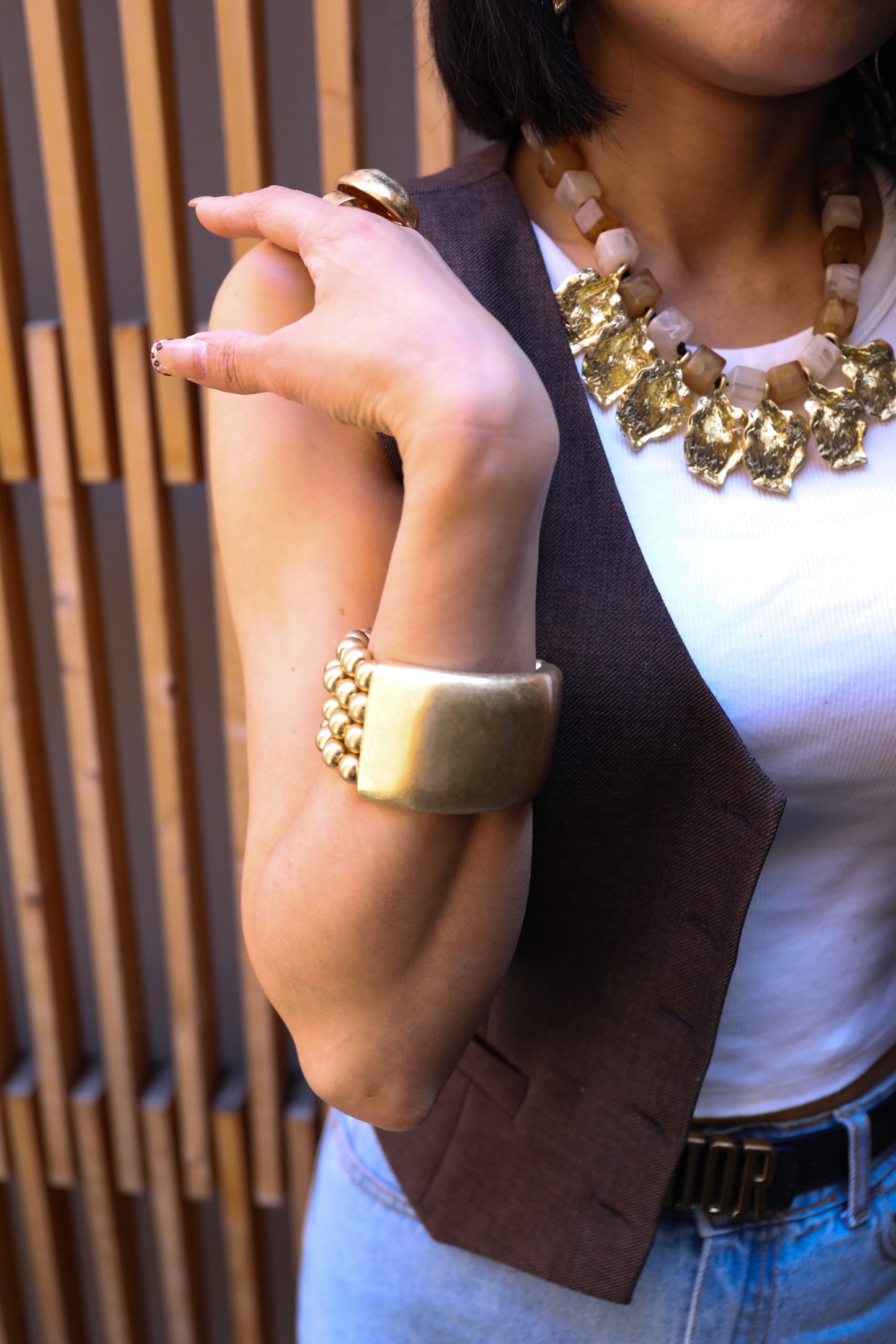 Bracciale in lega di zinco - Dorato o Argentato