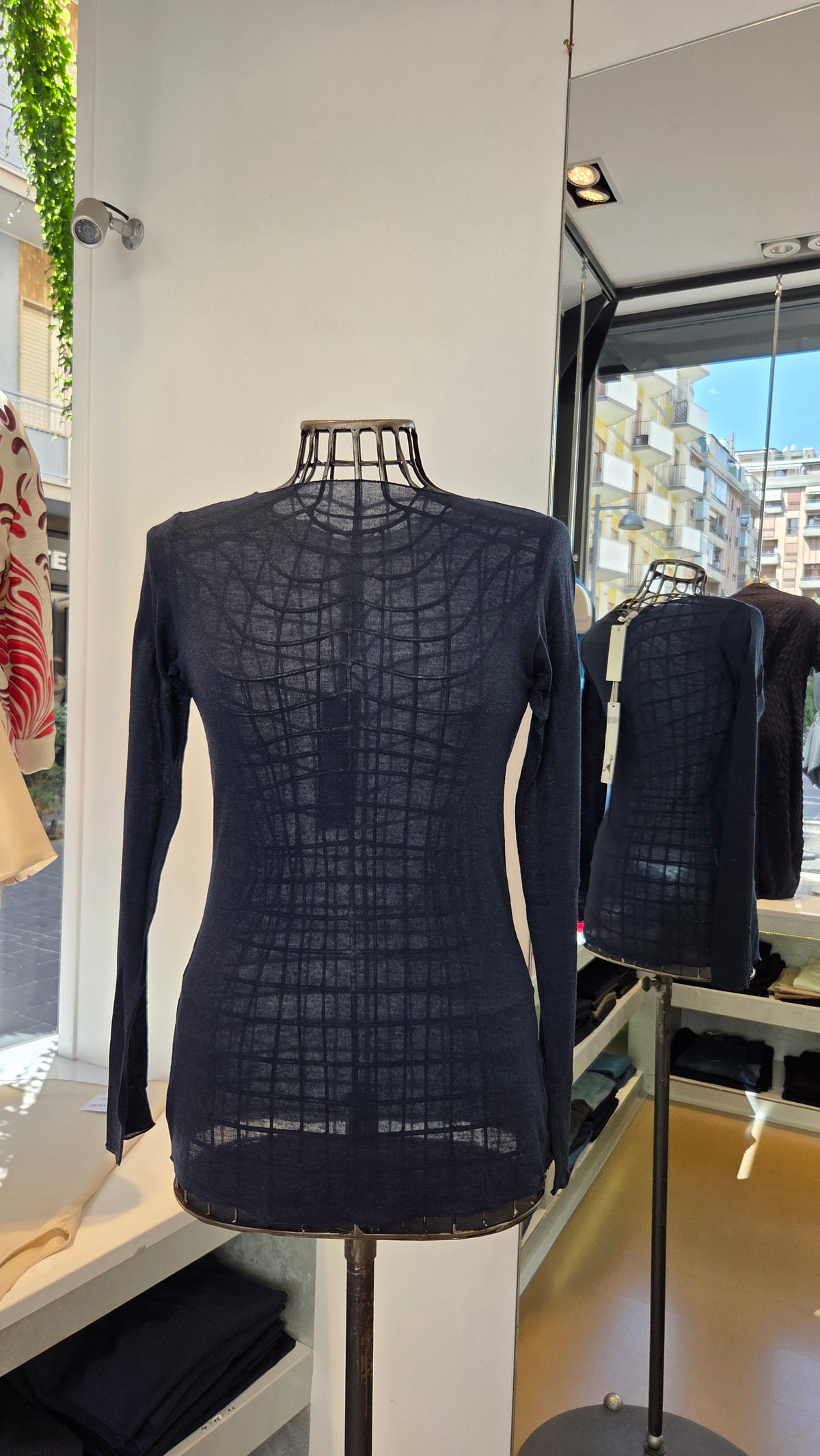 Maglia Sottogiacca Leggera in Misto Cashmere, Marrone, Ruggine, Grigia, Blu, Beige