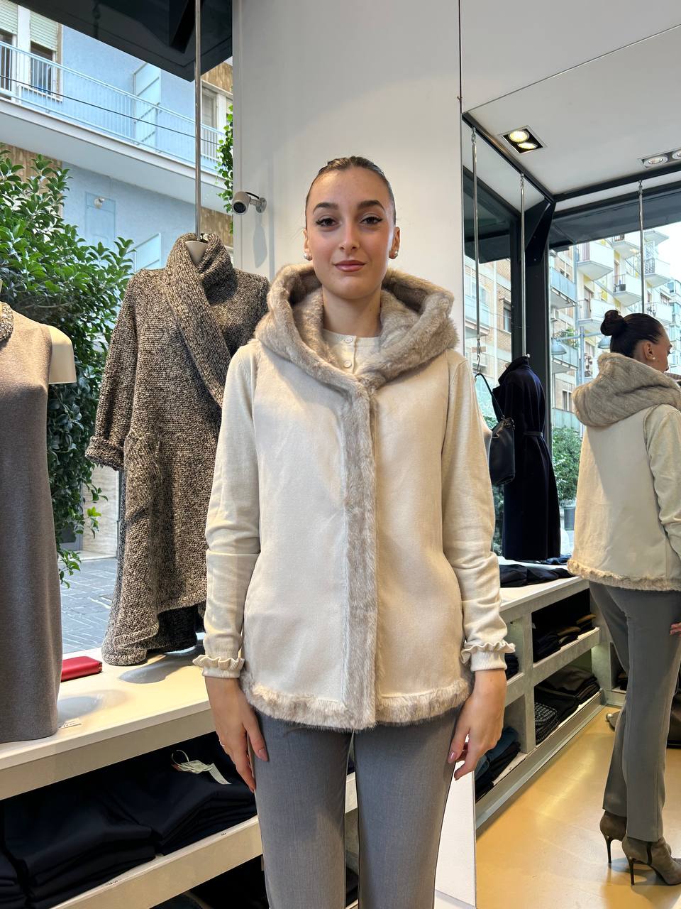 Giacca a Gilet Reversibile in Ecopelliccia